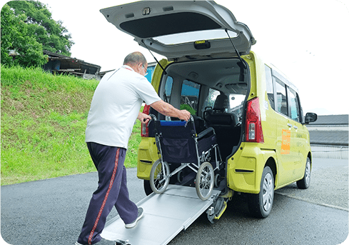 介護タクシー乗車画像